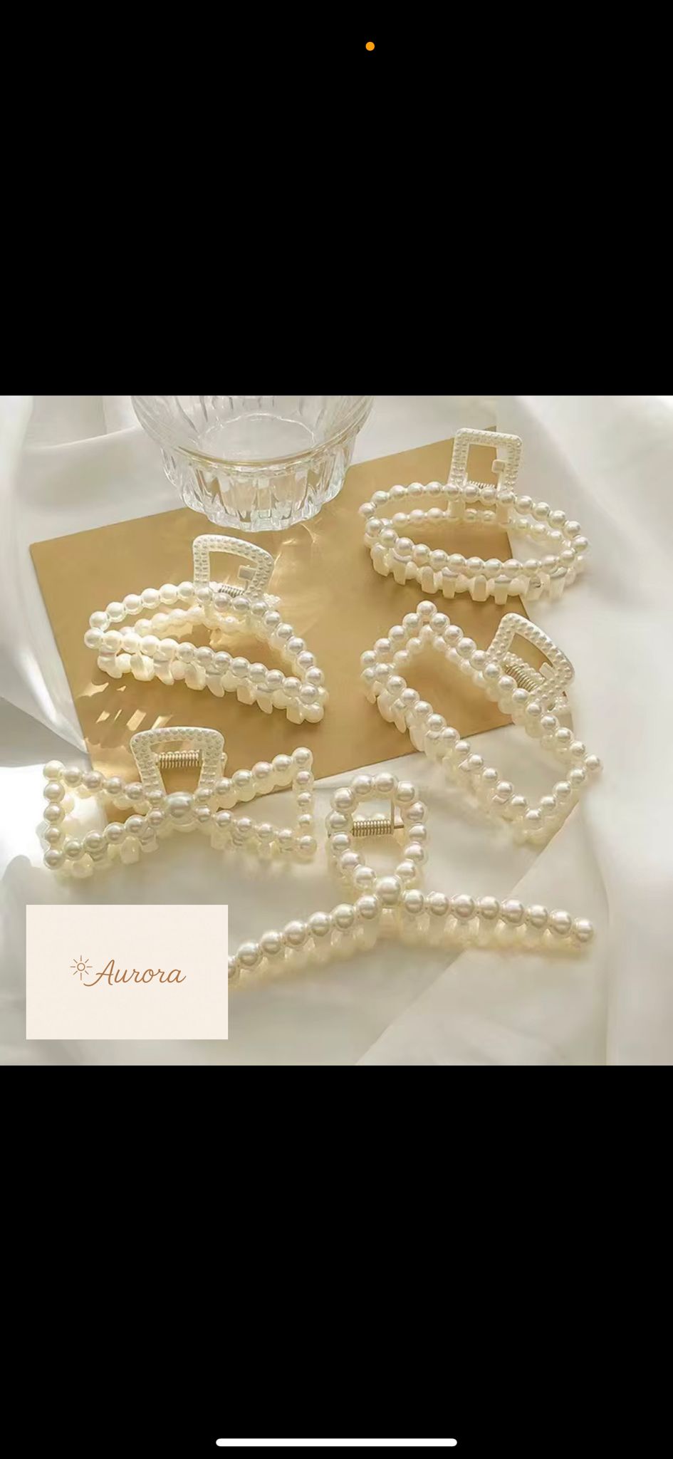 Pearl Elegance Hair Claw-Luxury Pearl Hair Clip