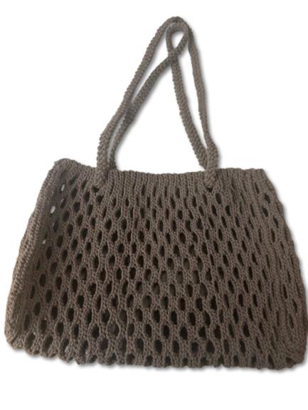 Handmade Crochet Mesh Tote Shoulder Bag